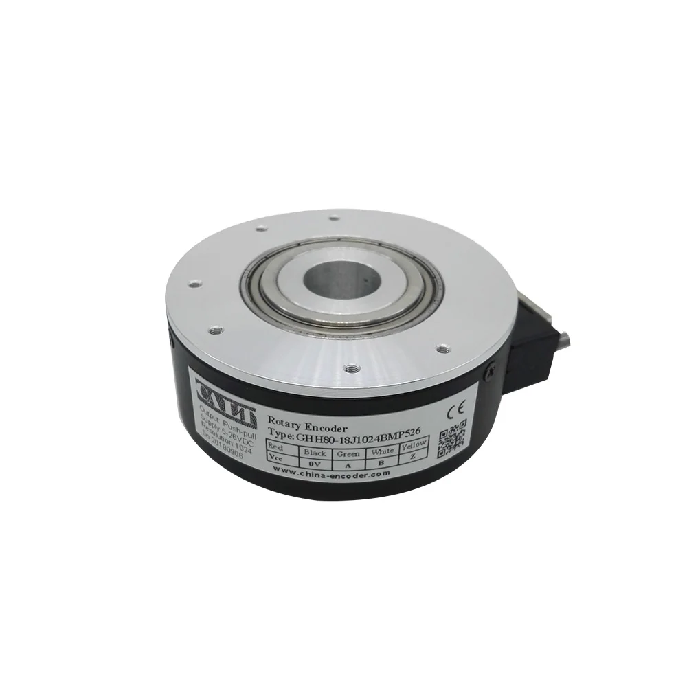 CALT 80mm hollow elevator encoder 100 360 1000 1024 5000 ppr Optical incremental encoder GHH80-18J1024BML5