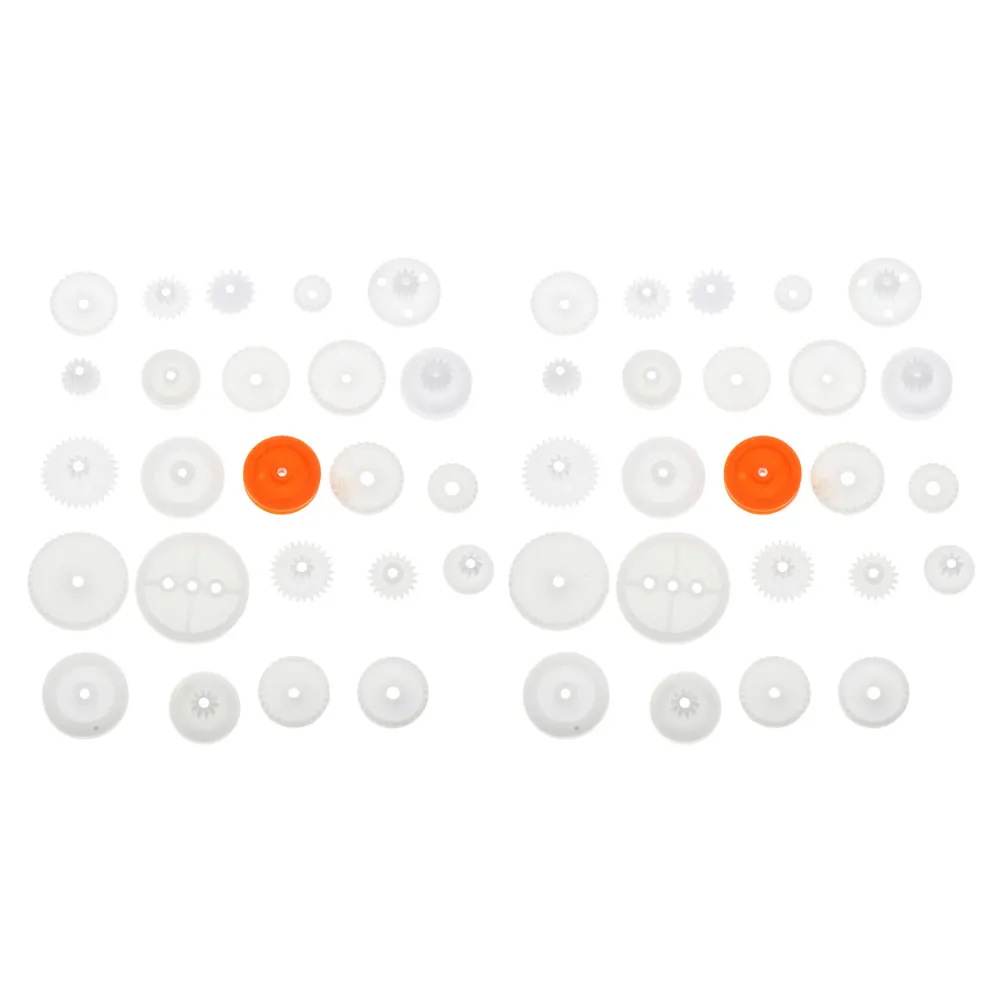 128 قطعة لتقوم بها بنفسك مجموعة متنوعة من التروس وحدات التروس البلاستيكية لتشغيل سلس دودة ونظام بكرة الحزام لفترة طويلة