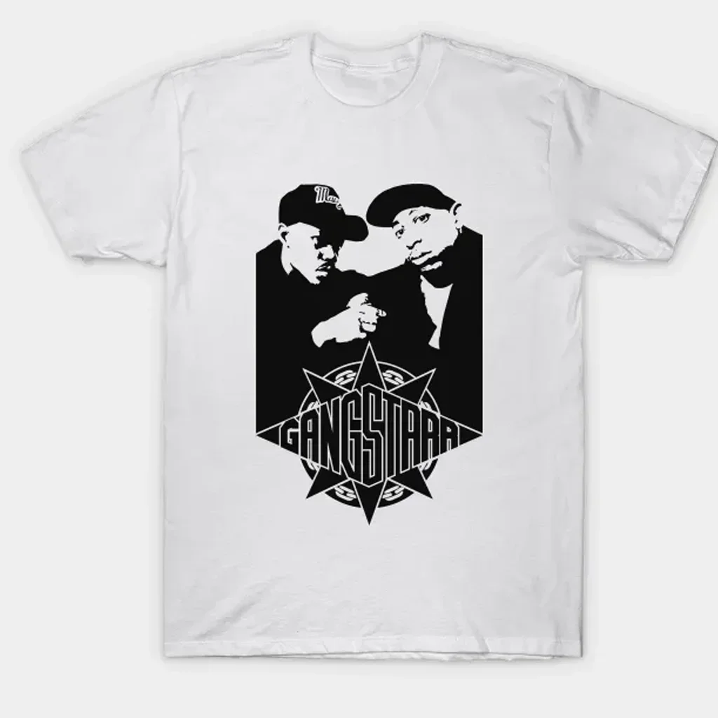 Gang Starr hip hop T-shirt short sleeve S-5Xl white shirt All sizes 1F399