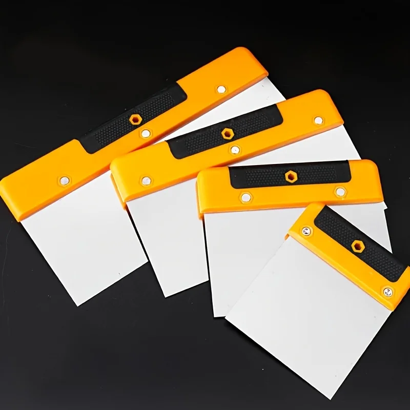 Stainless Steel Spatula Set- Metal Plaster Scraper, Wallpaper Scraper, Plaster Trowel, Repair Filling Trowel Tools Sizes
