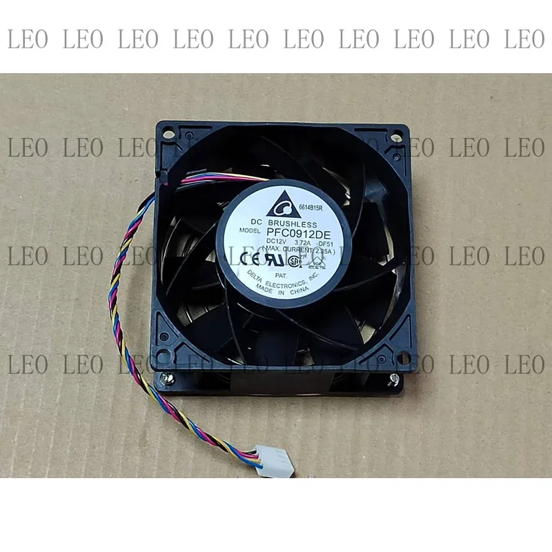 MY For DELTA PFC0912DE 9038 9CM 3.72A 12V Ultra Violent Cooling Fan