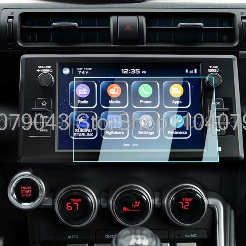 Tempered Glass Screen Protector For Toyota GR86 2022-2024 8 inch Car infotainment GPS Navigation Displayscreen anti-scratch film