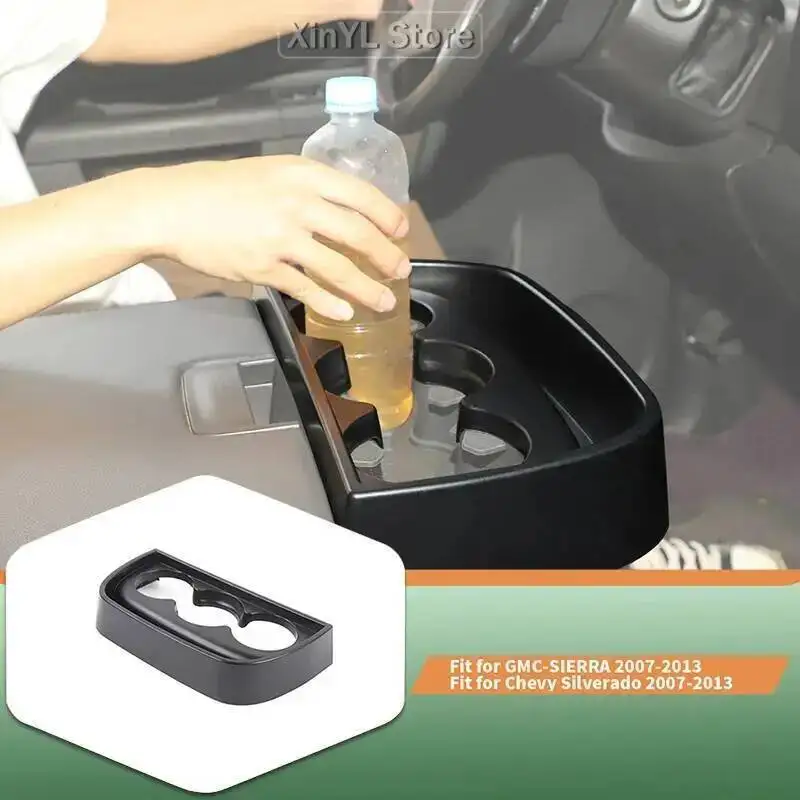 

Car ABS Front Armrest Cup Holder Storage Box For Chevy Silverado/GMC-SIERRA 2007-2013 Car Accessories