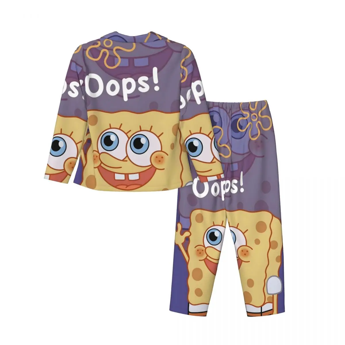 Sponge-Bob Women Pajamas 2 Pieces Set Loungewear pyjama pour femme