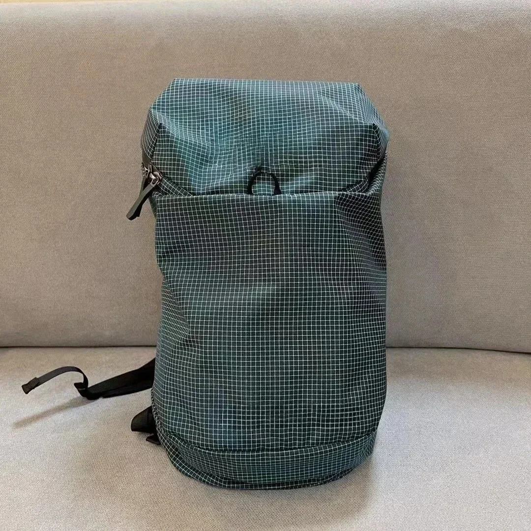 26ss New 15L Trendy Embroidered Backpack Checkered Outdoor Sports Mountaineering Waterproof Weight Loss Men's and Women's Styles