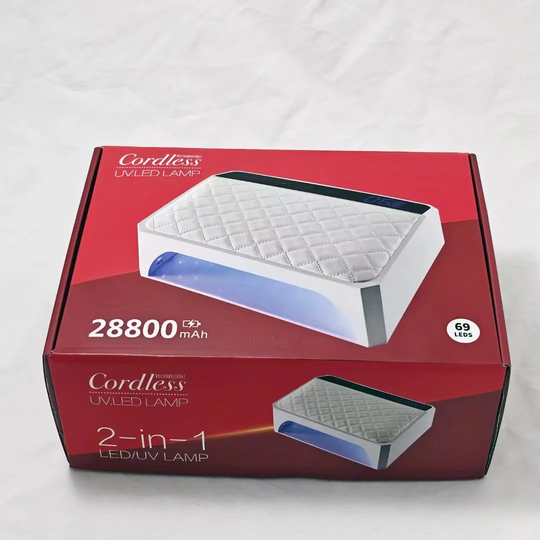 178 W UV-LED-Nagellampe für zwei Hände – professioneller wiederaufladbarer kabelloser Nageltrockner X40 mit extra großem Aushärtungsraum