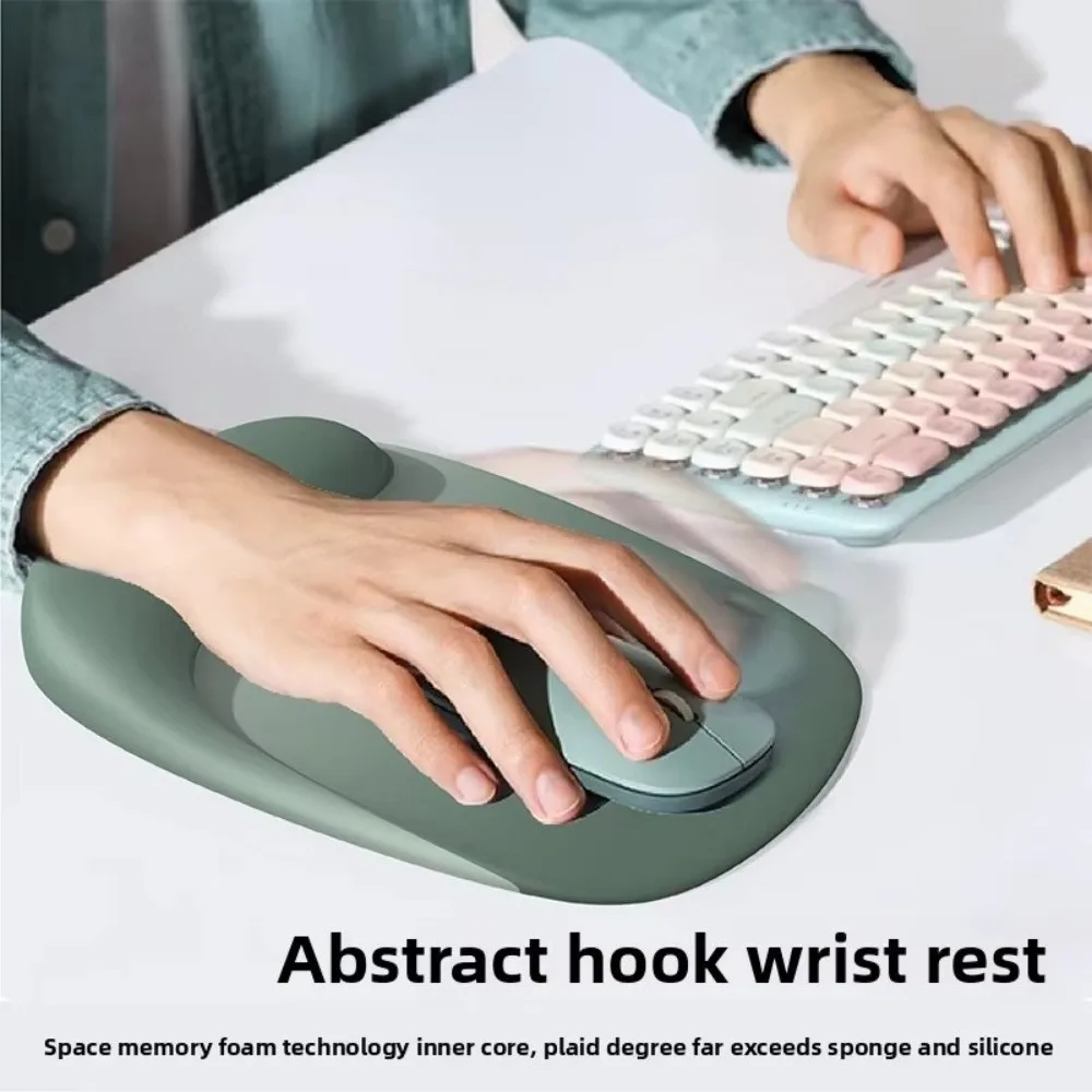 

Ergonomic Wrist Support Mouse Pad Slow Rebound Non-Slip Wrist Rest Pad Soft Comfortable Keyboard Hand Cushion