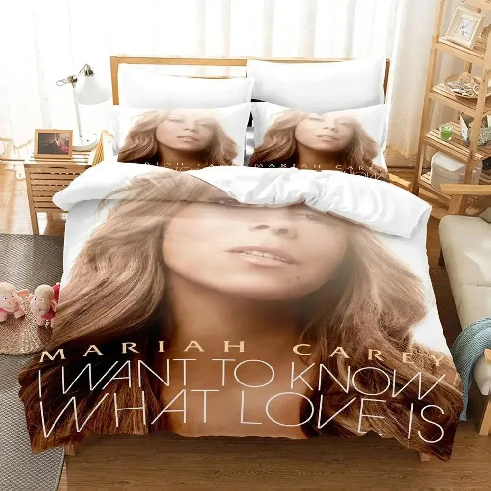 

Mariah Carey Bedding Set 3D Printed Suitable for Bedroom Duvet Cover Set With Pillowcases Kids Home Textile