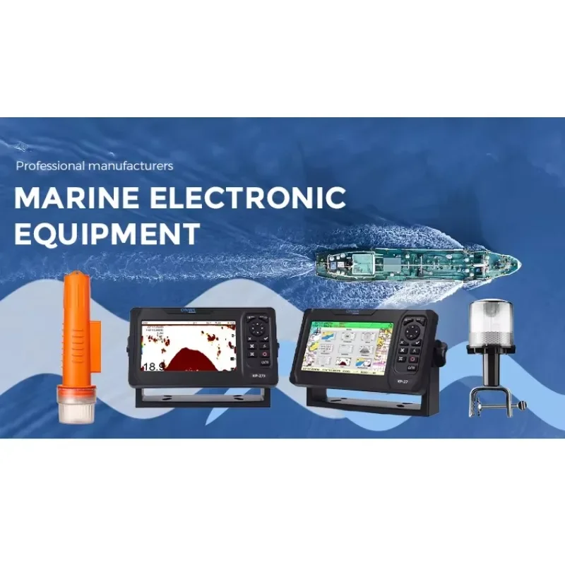 Compact Marine GPS Navigator, Space-Saving LCD Display GPS Device with Accurate Positioning and Multi-Language Support