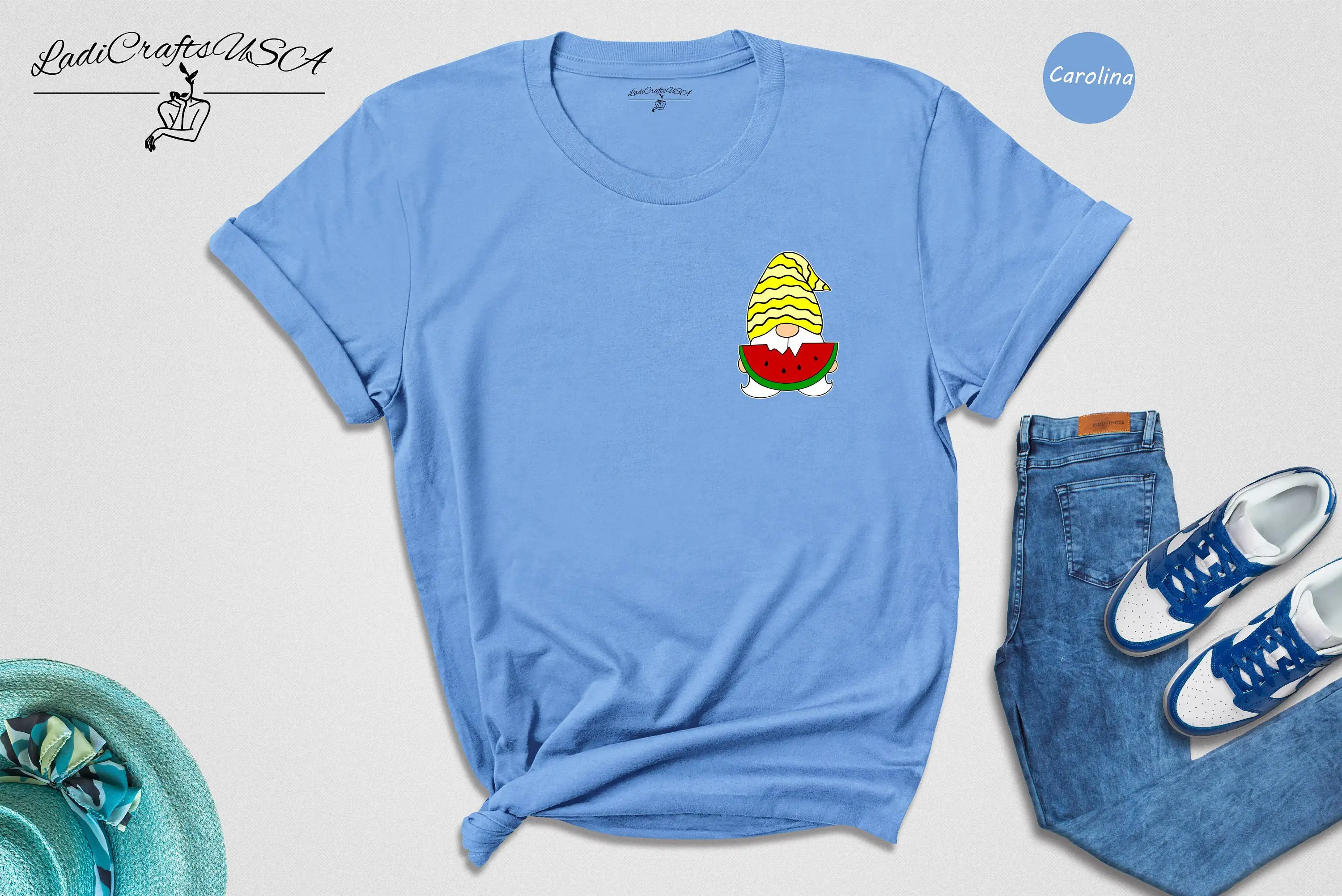 Watermelon Gnome T Shirt Summer Outfit Lover Family