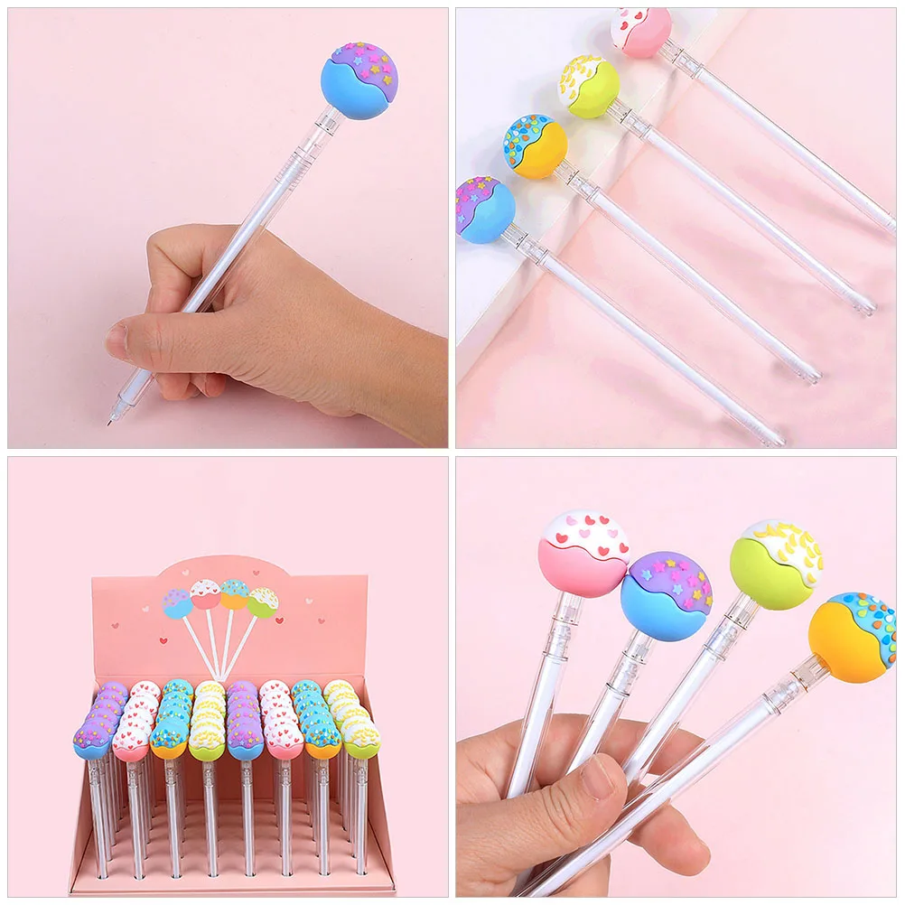 10pcs 0.5mm Refillable Gel Pens Smooth Writing Creative Cartoon Student Teacher Gifts Mixed Colors Universal Writing Tools