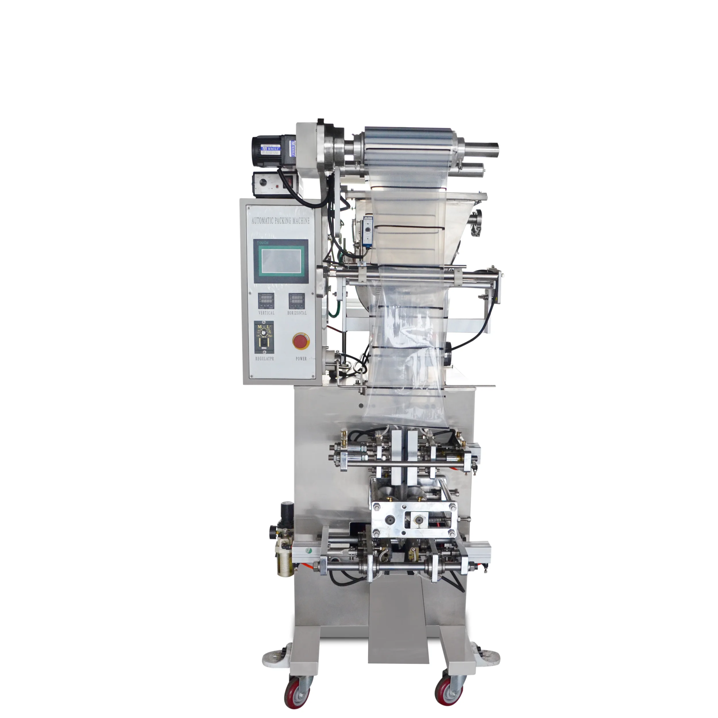 Multifunctional SJIII SW100 soy sauce honey semi-liquid back seal packaging machine filling seal cutting count
