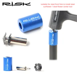 RISk Bicycle Tool Front Fork Repair parts Star Nut Sunflower for MTB Road Bike Installing Set include Insertion Tool