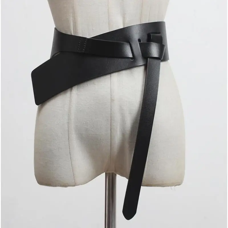 2025 nuevo diseño de pasarela para mujer, fajas de cuero genuino, cinturones de moda, decoración, cinturón ancho, corsés, corsé femenino