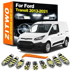 17Pcs LED Interior Dome Map Trunk Light Kit For Ford Transit Connect Custom Tourneo 2013 2014 2015 2016 2017 2018 2019 2020 2021