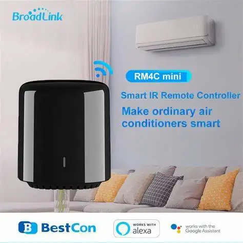 Broadlink Black Bean RM4Cmini Infrared Remote Control GoogleHomeAMAZON Remote Control