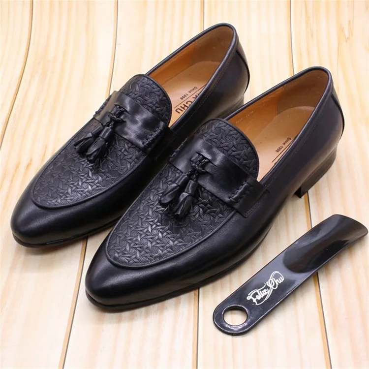 

Genuine Leather Leggings British Loafers Men's Fashion Business Office Leisure Leather Shoes Trendy One Legged Men's Shoes