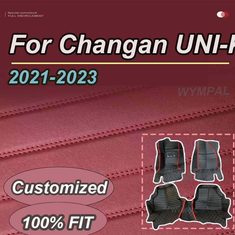 

LUXURY Car Floor Mats For Changan UNI-K UNIK 2023 2022 2021 Carpets Styling Protect Accessories Rugs Foot Pad Auto Product Parts