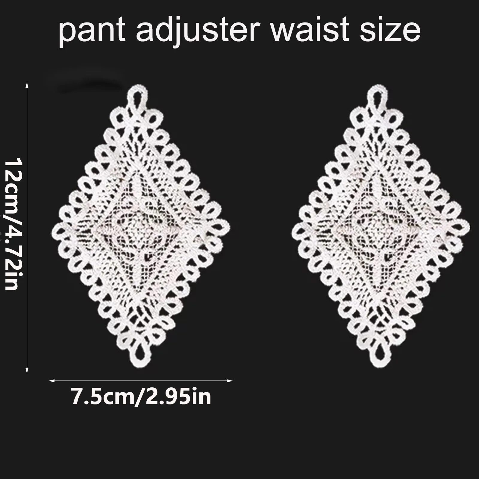 6Pcs Cotton Jeans Waist Expander Adjustment Hollow Lacework Waist Expanders Maternity Garment Accessories