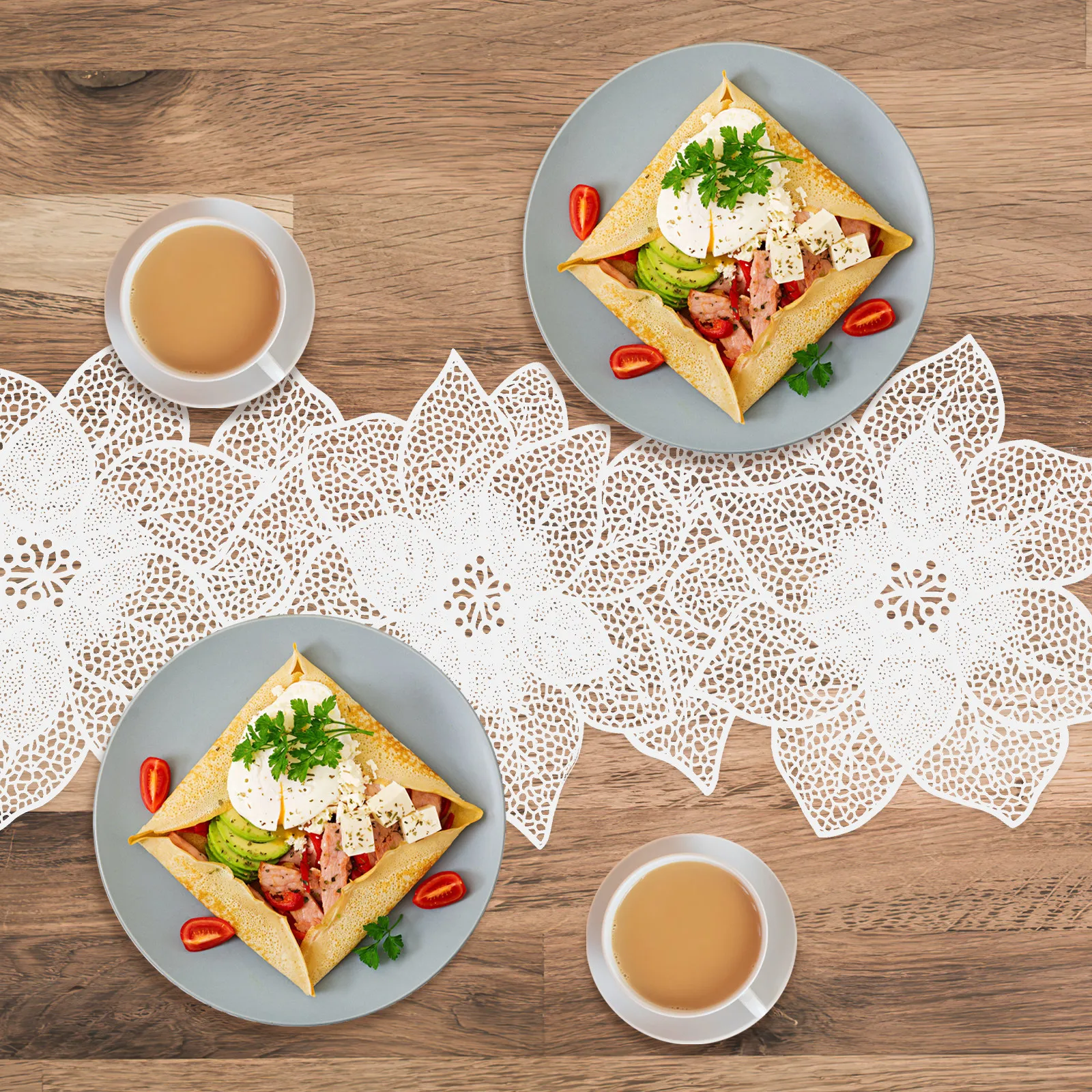 

1pcs Hollow Placemat Heat Resistant Table Mat Nordic Style Dining Table Runner Decorative Place Mats Coffee Accessories