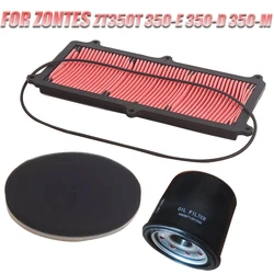 For ZONTES ZT350T 350-E 350-D 350-M Oil Filter Air Intake Air Filter Element Engine Oil Filters Filtration Replacement