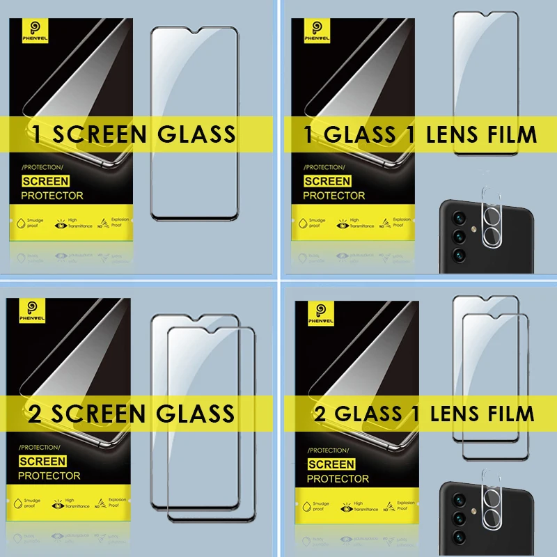 For Galaxy A13 Glass Premium Tempered Glass Screen Protector For Samsung Galaxy A13 5G Full Cover Protective Glass