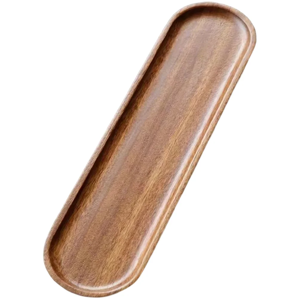 

Walnut Wood Tray Tableware Rectangle Dessert Plate Food Serving Plate Coffee Tea Plate Tray Japanese-style Snack Fruit Tray