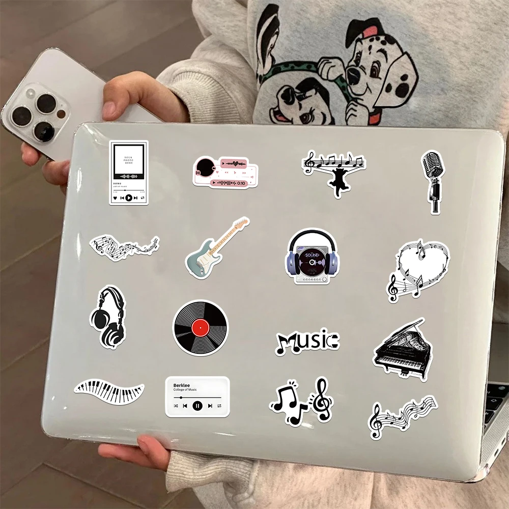 

70pcs Music Theme Stickers Pack | Vintage Vinyl Record & Instrument Decals for Laptops, Water Bottles & Notebooks | Retro Rock