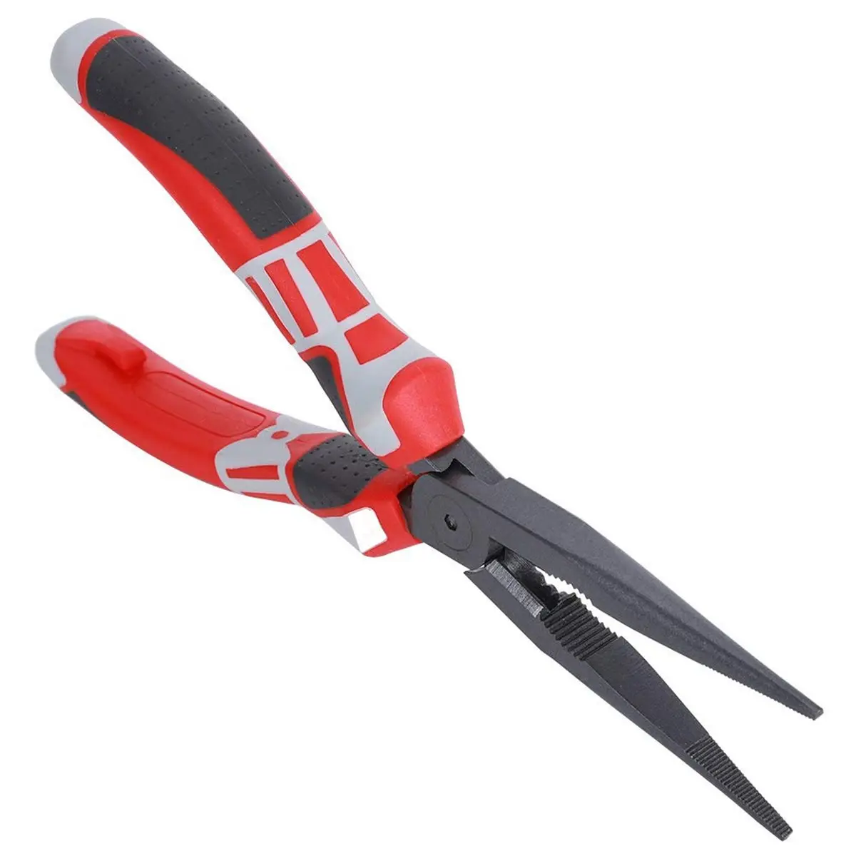 Nose Pliers with Wire Cutter, 200mm Chrome Steel Long Nose Pliers for Electricians