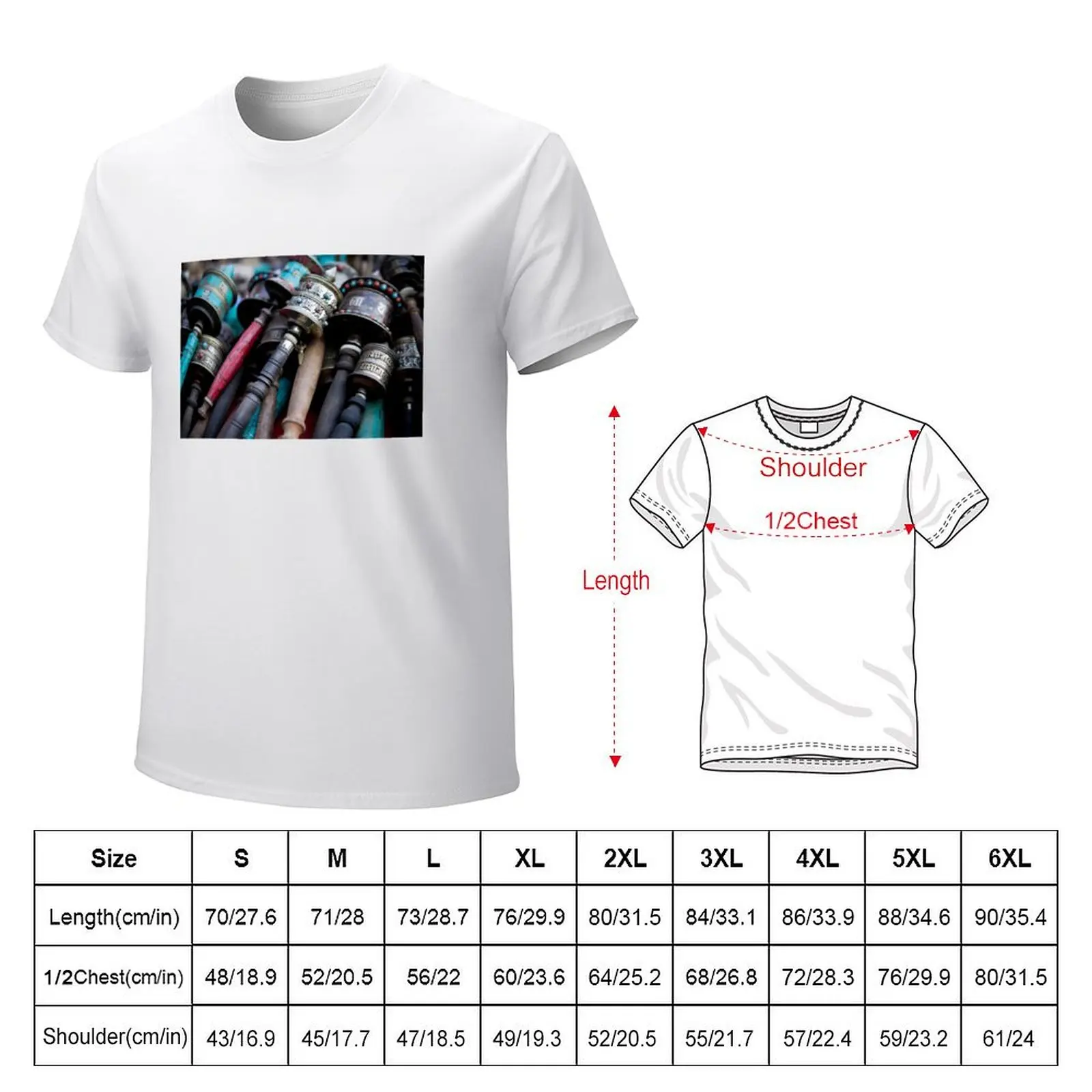 Prayer Wheel Nepal Market T-Shirt oversizeds oversized animal prinfor boys aesthetic clothes Men's t-shirt