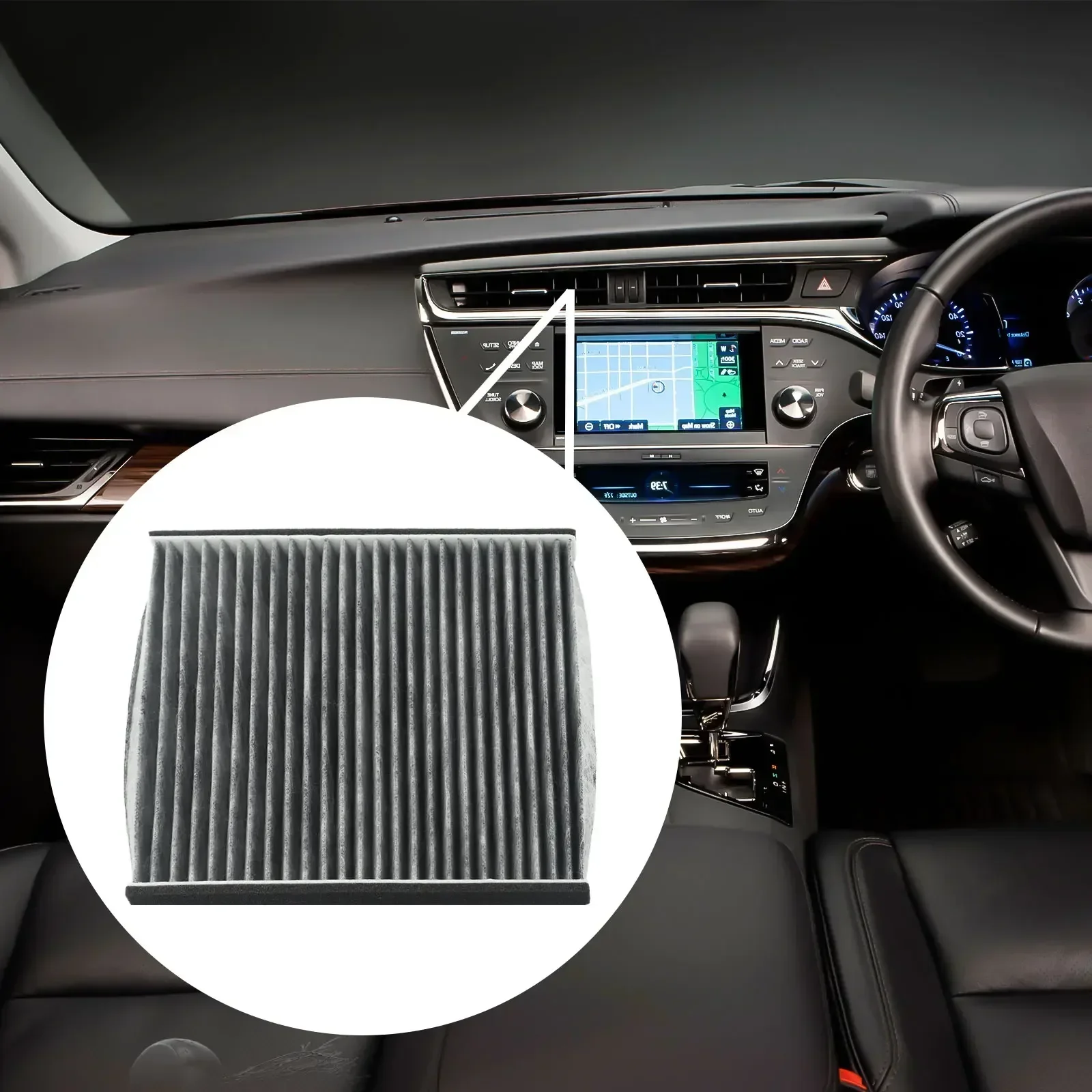 Car Air Filte Air Conditioning Filter Element Grid Activated Carbon Non-woven Fabric 87139-33010 For Lexus RX330 For Toyota