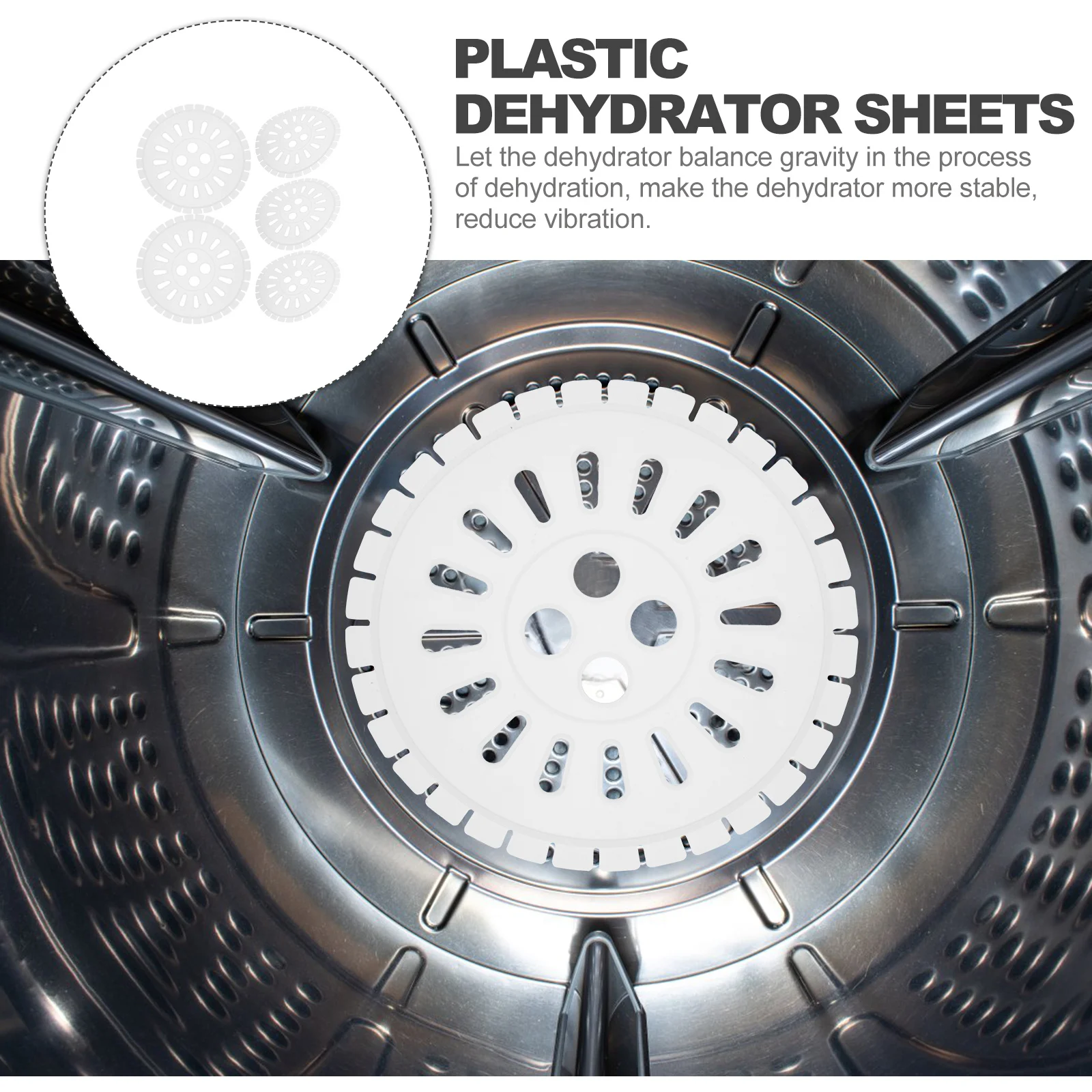 

5Pcs Plastic Dehydrator Sheets Washing Machine Supplies Reusable Stable Laundry Dryer for Clothes Dehydration Dehydrator Sheets