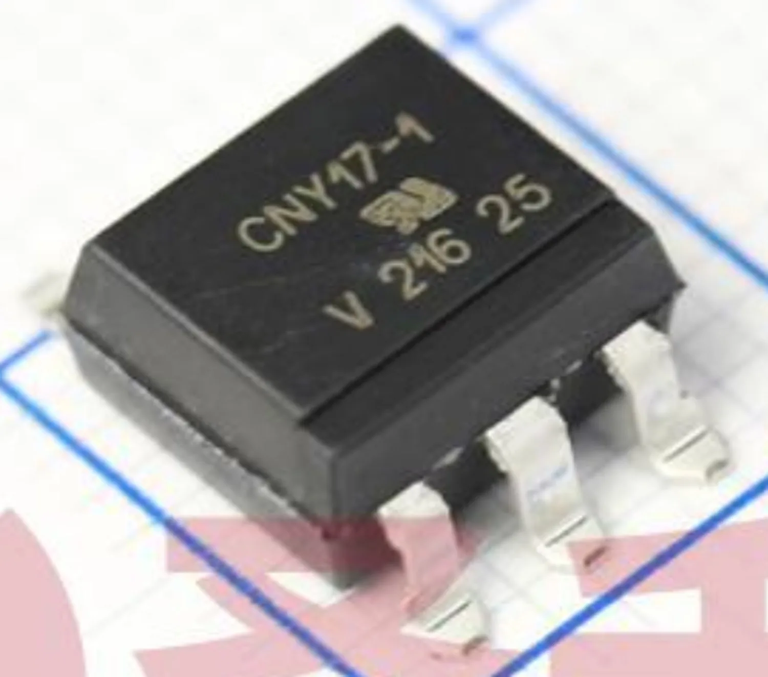 10PCS. Original， Optical isolator - transistor with base - output -50mA-5000Vrms-1 channel -SMD-6P：CNY17-1X007T