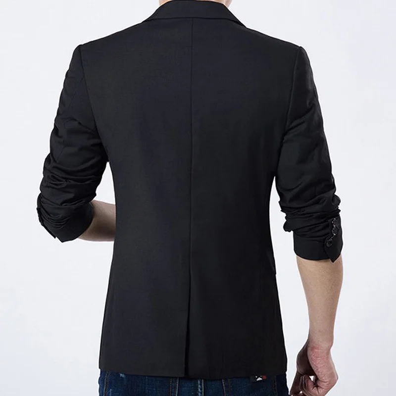 Brand Mens Casual Blazers Autumn Spring Fashion Slim Suit Jacket Gentlemen Blazer Button Masculino Clothing M~3XL