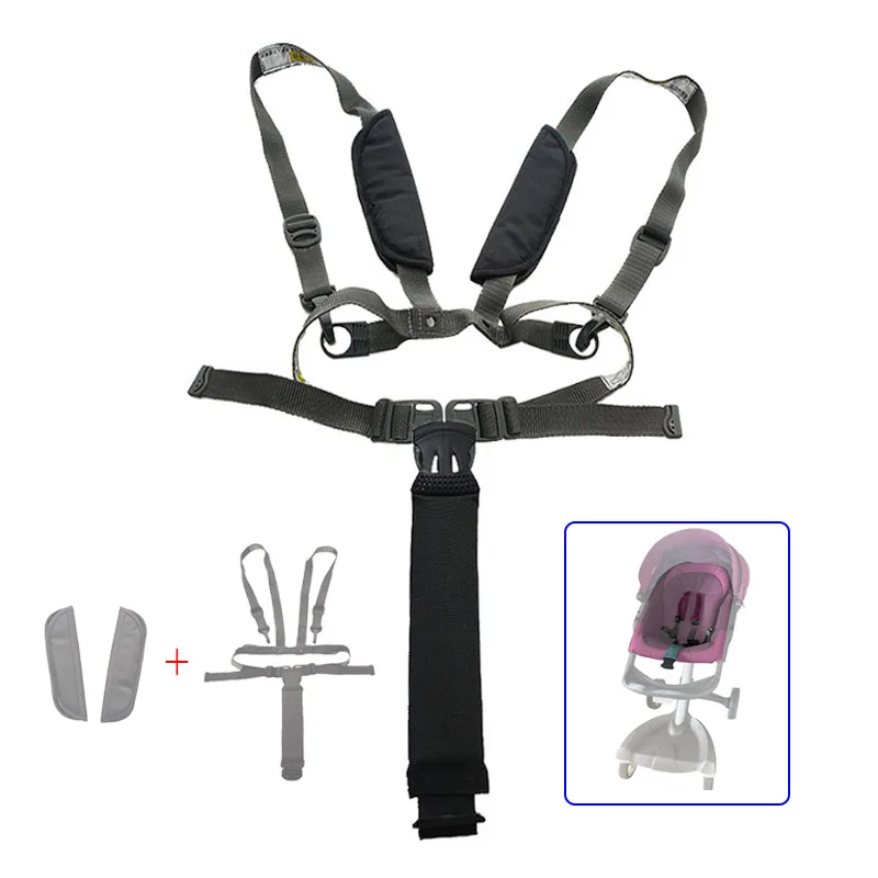 Kinderwagen Harness Für Stokke Xplory V3/4/5/6 Dsland Kinderwagen Sicherheitsgurt Buggy Verschluss Sicherheitsgurt Ersetzen Zubehör