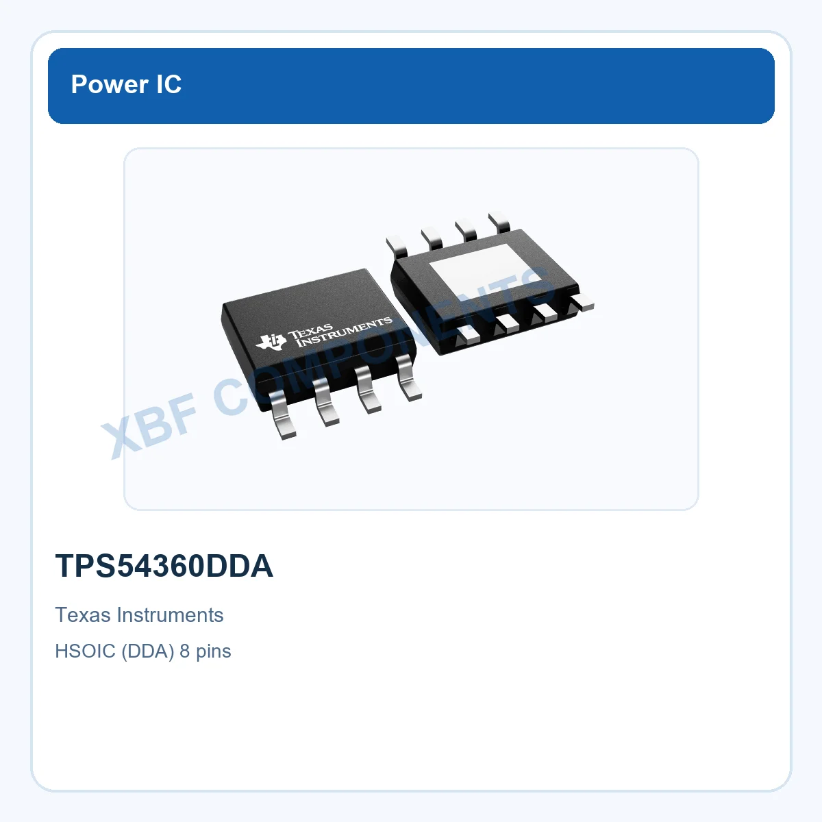 TPS54360DDA Texas Instruments Buck Converter 4.5V 60 V 3.5 A HSOIC (DDA) 8 pins