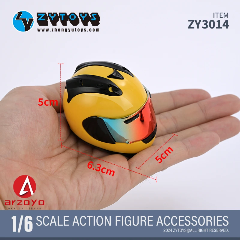 ZYTOYS ZY3014 1/6 skala symulacja wyścigi kask motocyklowy Model odzież akcesoria dla 12 ''figurka żołnierza lalki ciała