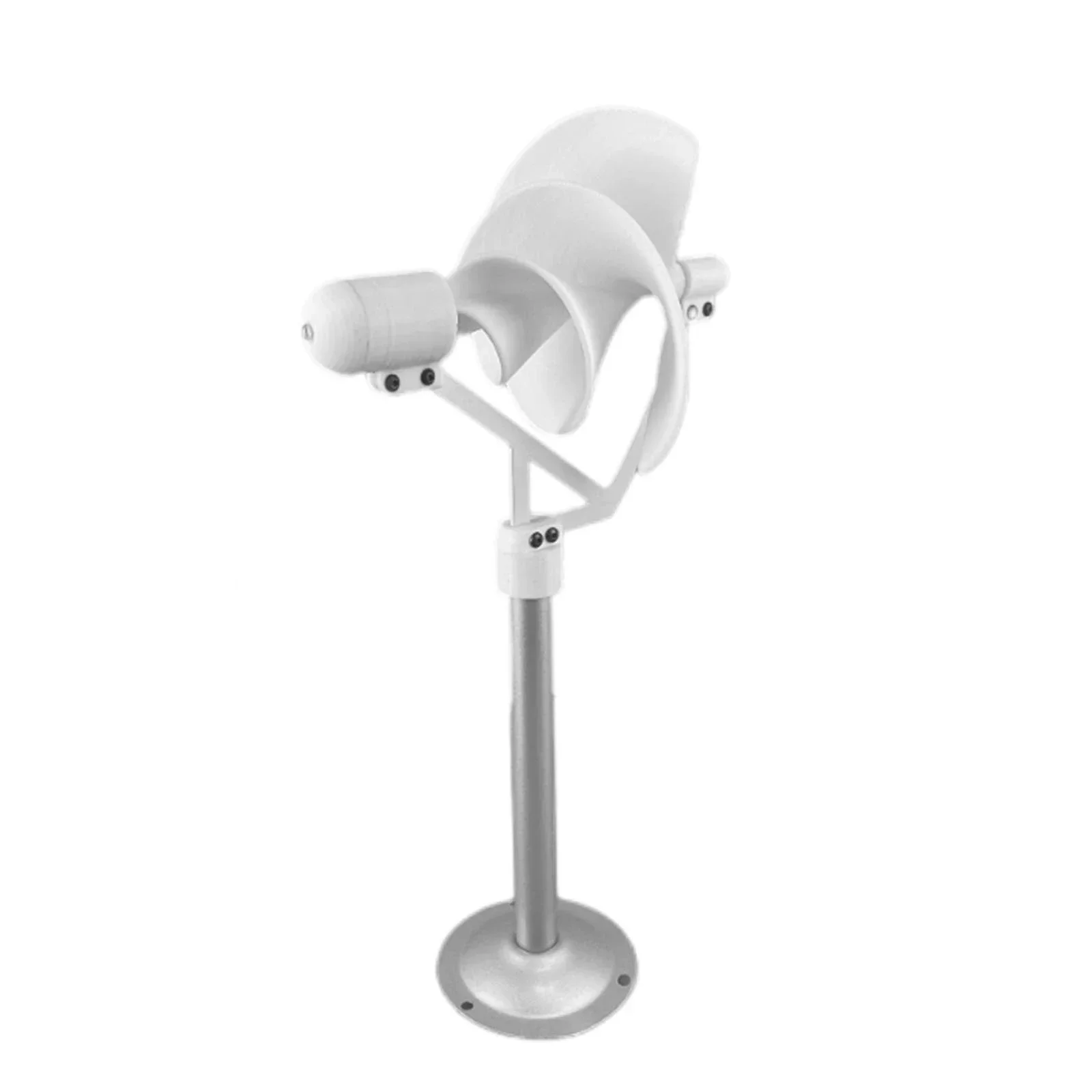 

10W Miniature Spiral Wind Turbine Scientific Experiment Power Lamp White Solar Wind Generator Model with LED Light 320mm