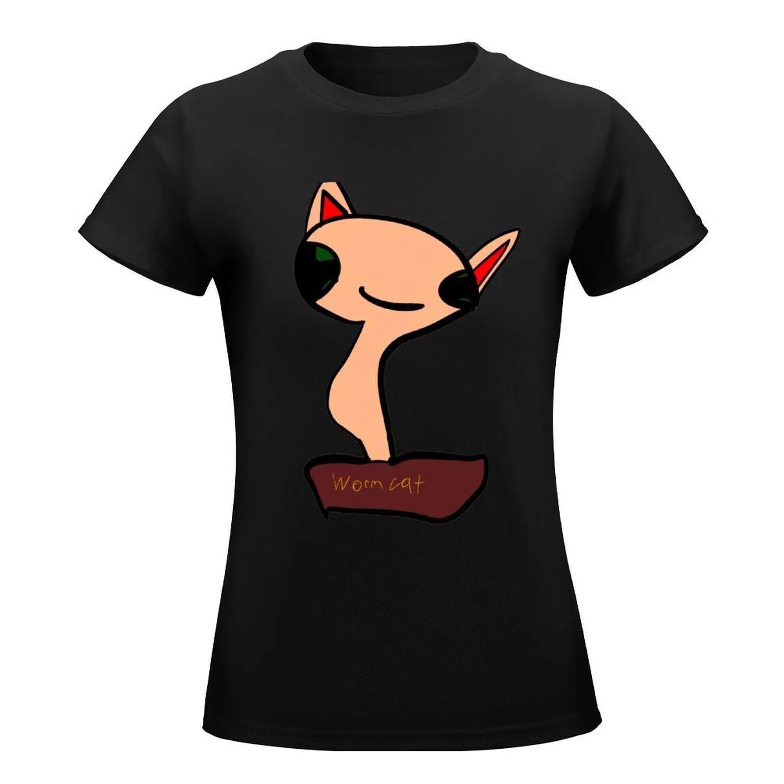 Worm Cat T-Shirt tops Female clothing new edition summer clothes for Women