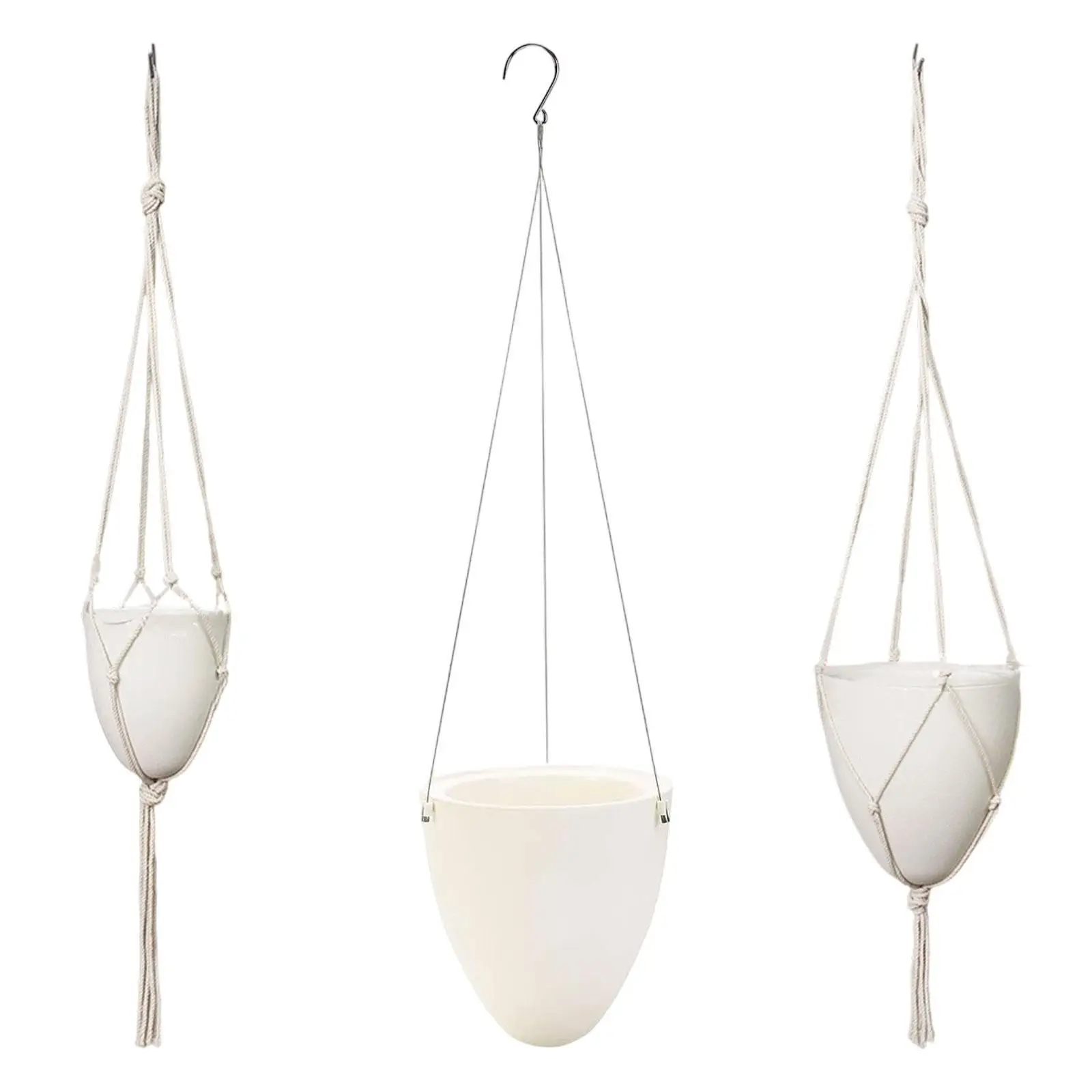 Self Watering Hanging Planter Unique Eggshell Shape Automatic Water Absorption Modern with Reservoir Plant Pot Flower Pot Holder