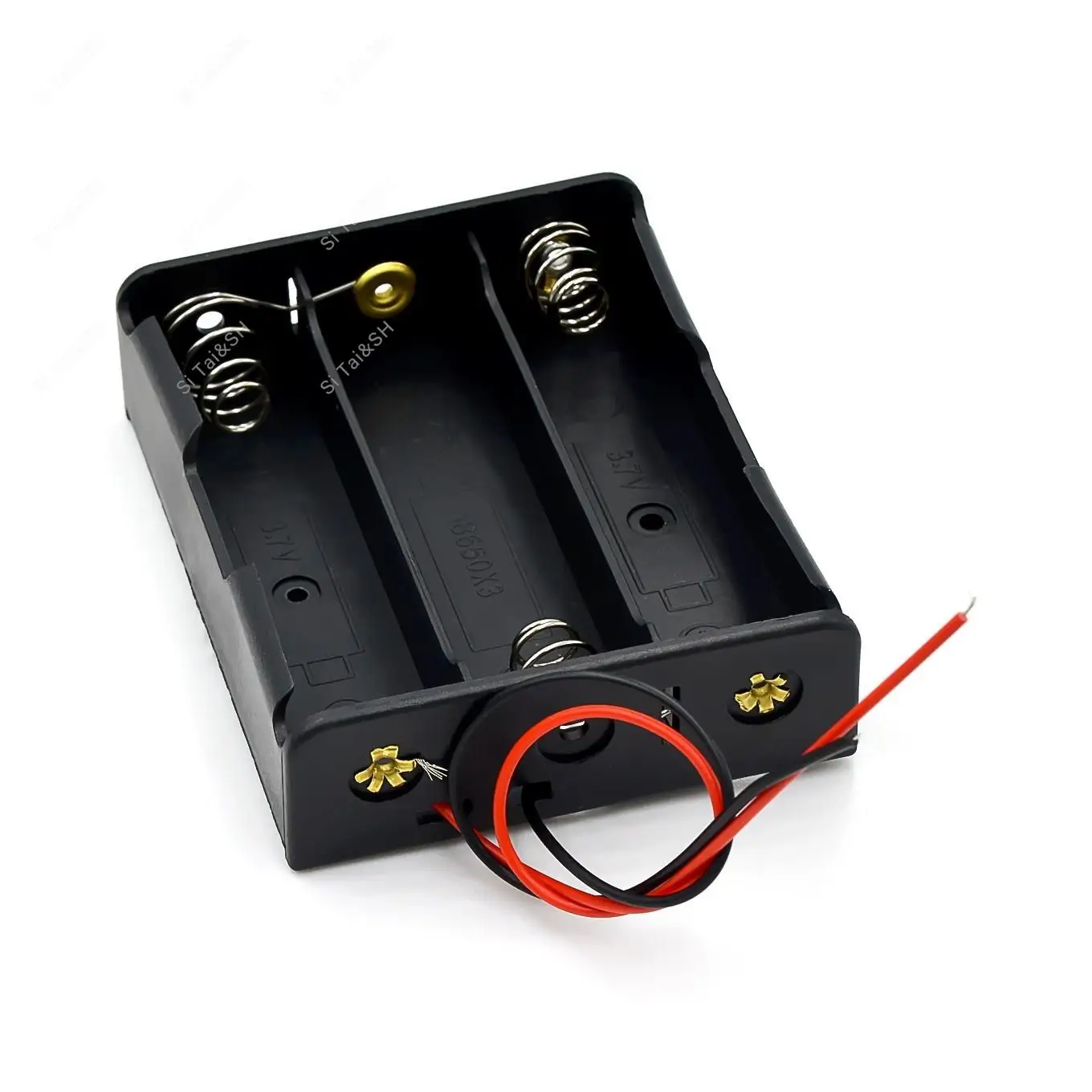 New Plastic 18650 Battery Storage Box Case 1 2 3 4 Slot Way DIY Batteries Clip Holder Container With Wire Lead For 18650 Battery