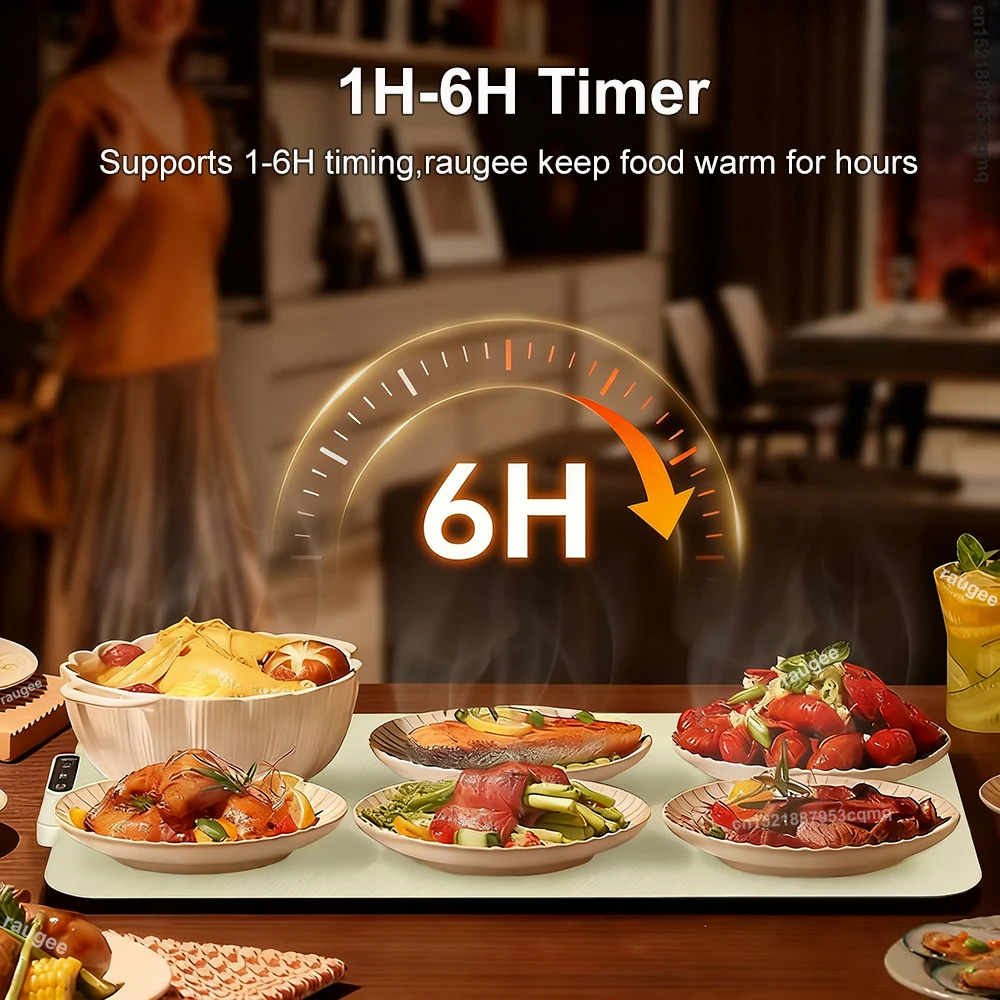 جهاز تسخين الطعام الكهربائي الاحترار لوحة طوي جهاز تسخين الطعام صينية التدفئة السريعة الكهربائية الغذاء الاحترار حصيرة المحمولة وسادة تدفئة الطعام