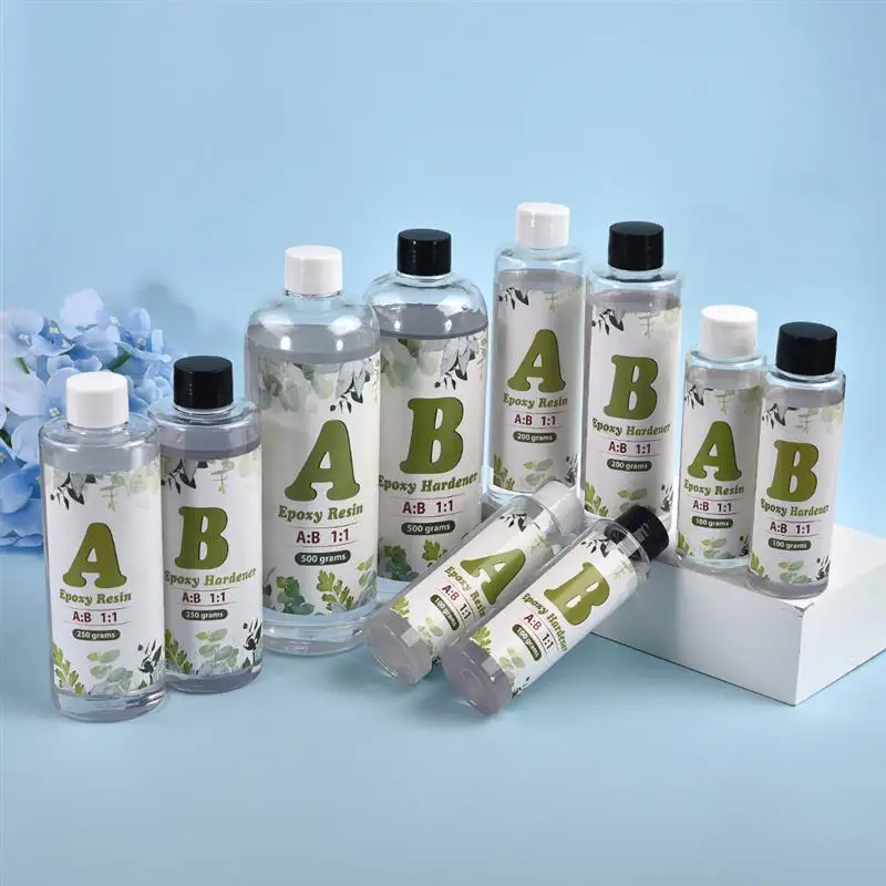 High Definition Clear 1:1 AB Resin Epoxy Glue High Adhesive Hardener Crystal Glue For DIY Resin Jewelry Making Accessories Gum