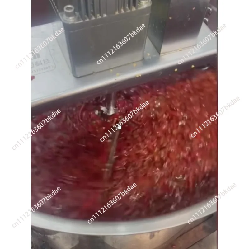 750W Frying machine Commercial small fully Automatic Stirring Sauce Bucket Stir Frying sauce Hot pot material chili sauce bean
