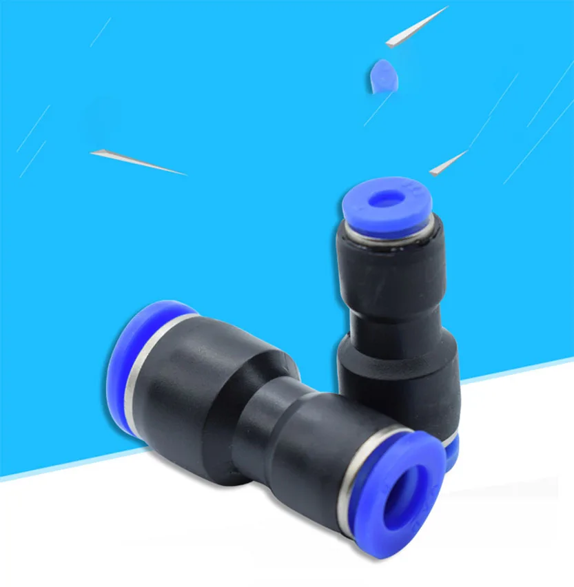 Pneumatic Joint Pipe Connector PG4-6mm 4-8mm 6-8mm 6-10mm 8-10mm 8-12mm 10-12mm 12-14mm 12-16mm