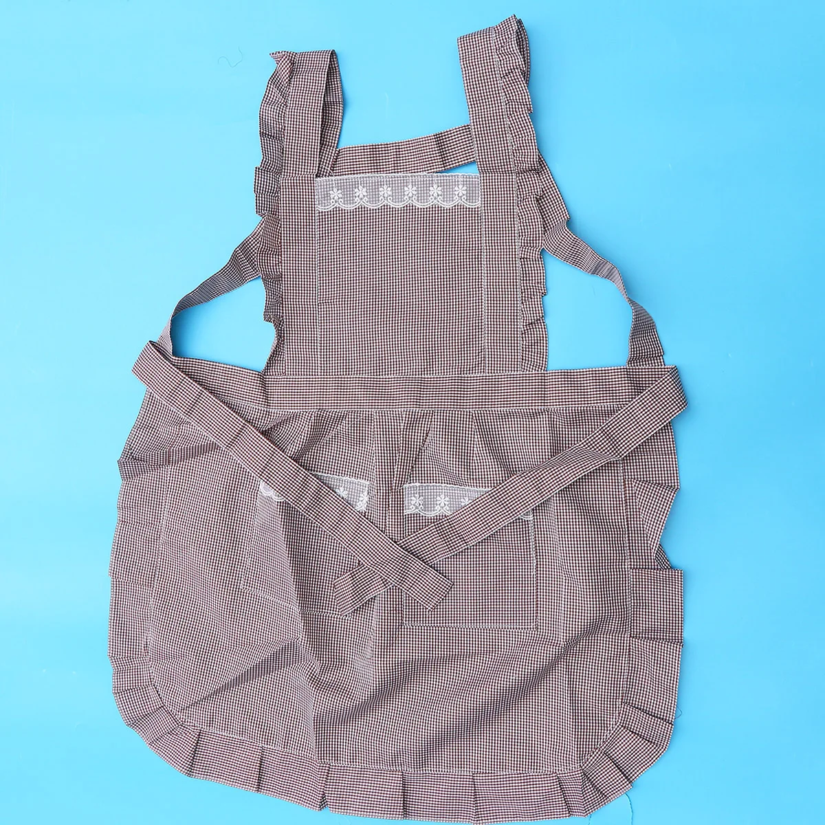 

Kitchen Apron Water Proof Retro Ruffle Oil Vintage Baking Waterproof Aprons Cooking Floral Work Waiter