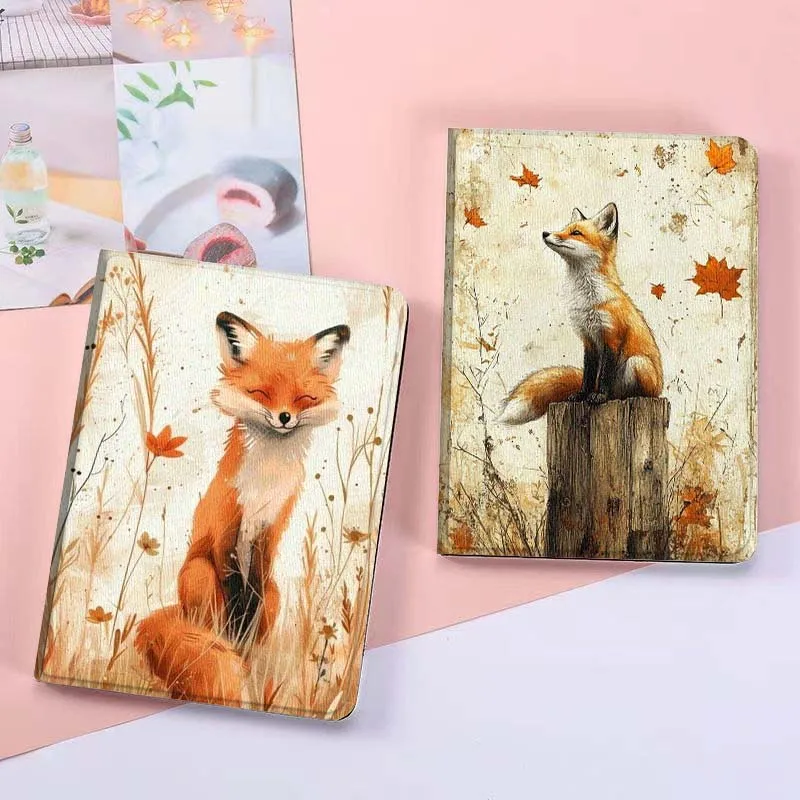 

Red Fox Tree Stump Gift For Vivo Pad SE 11 5 3 2 Pro 12.3 13 12.1 11.5 Air IQOOPad Foldable Tablet Case