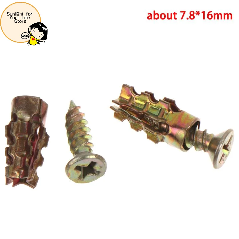 HOT!Cabinet Hinge Repair Short Expansion Screws Set 30/50/100Pcs Fix Stripped Thread Household Wood Furniture Hardware Parts