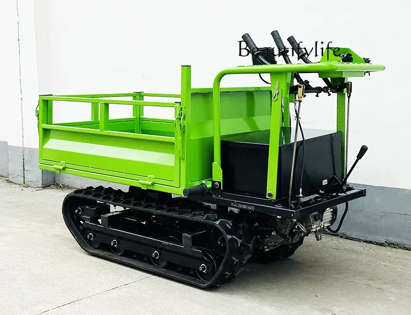 Electric Vehicle Crawler Mountain All-Terrain Transportation Engineering Climbing Mine Oil and Electricity Dual-Use