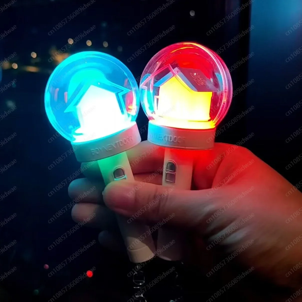 kpop idol  Mini Light Stick Keyring Glow Stick Key Chains for ONEDOOR Gift